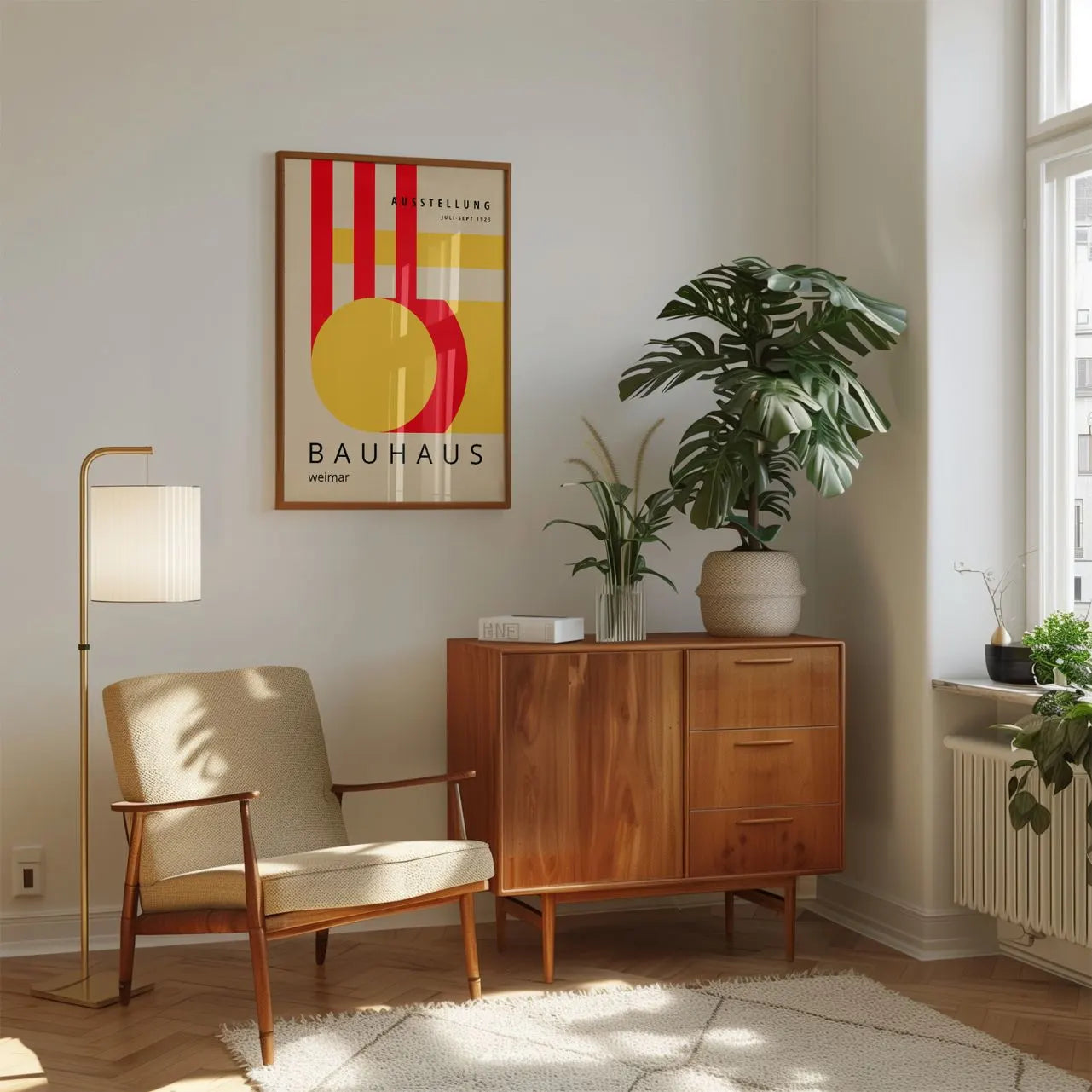 Bauhaus Rosso Giallo Poster