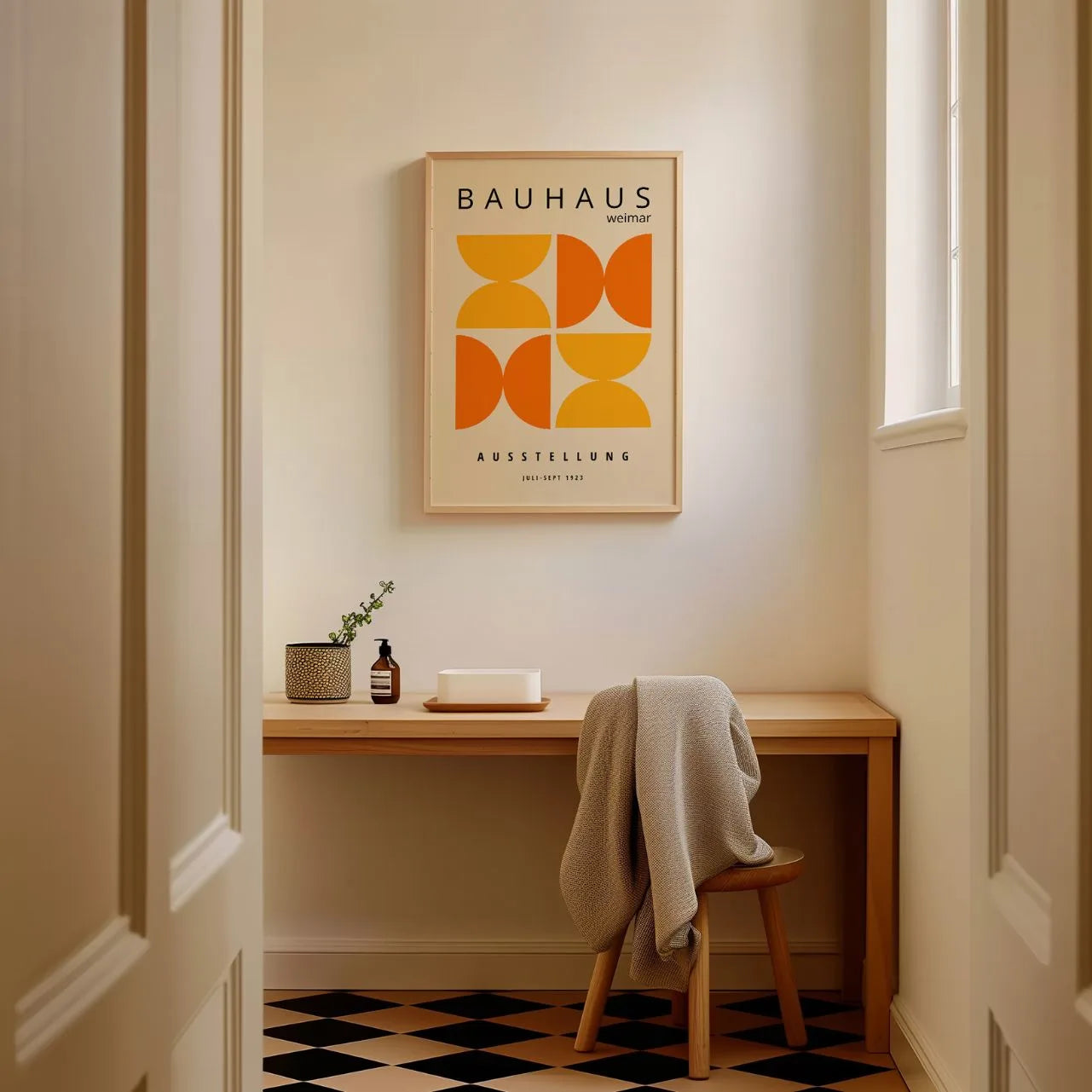 Bauhaus Arancio Luminoso Poster