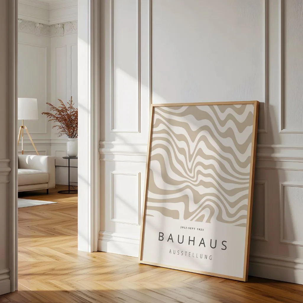 Bauhaus Onde Morbide Poster