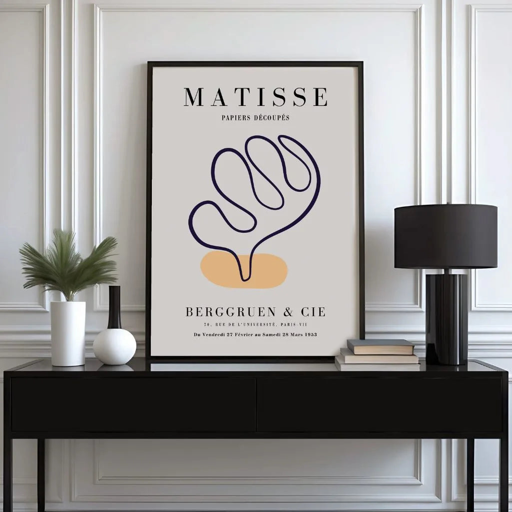 Poster Matisse Accento Arancione Blu