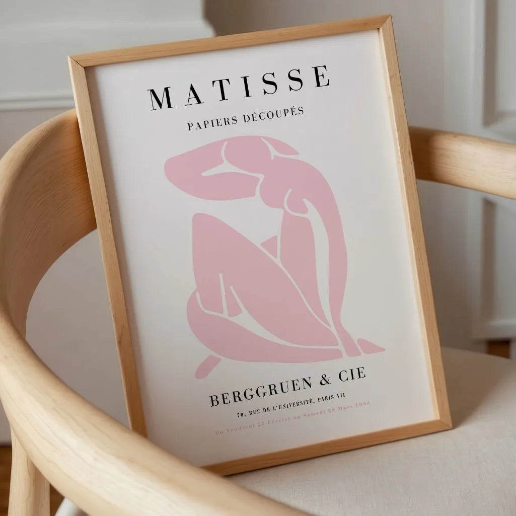 Henri Matisse Nu Bleu Edizione Rosa Poster