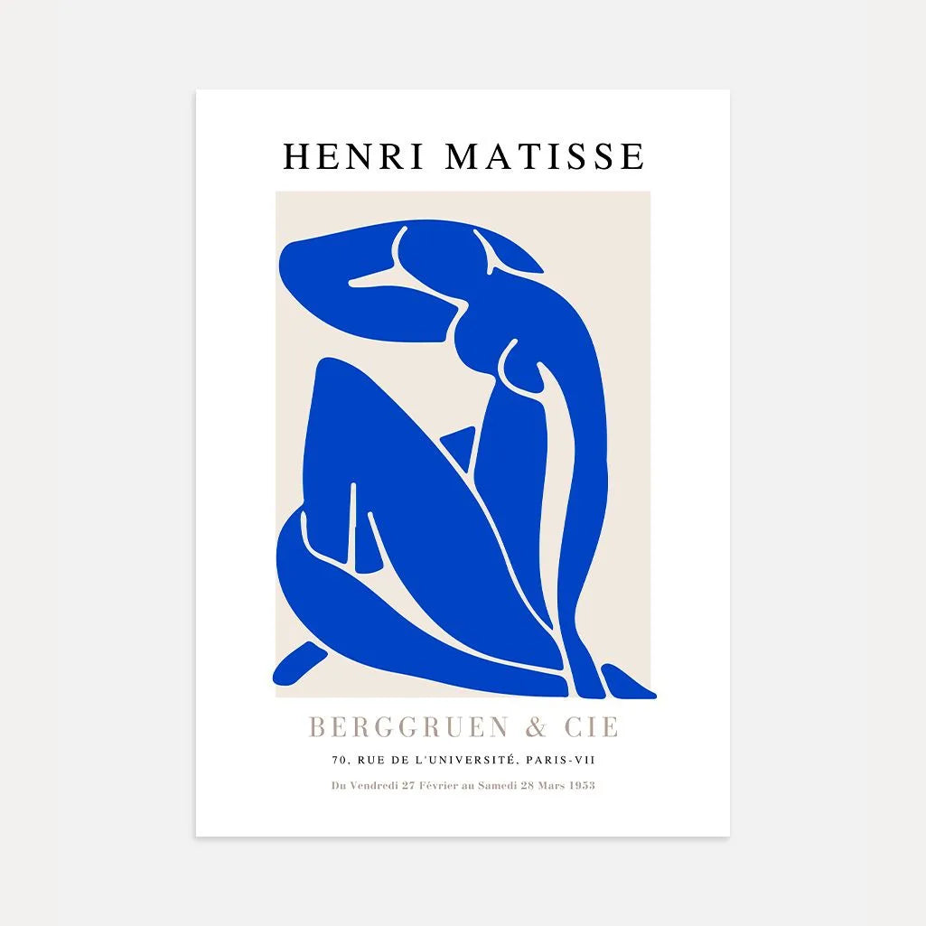 Matisse Nu Bleu Blu Intenso Poster