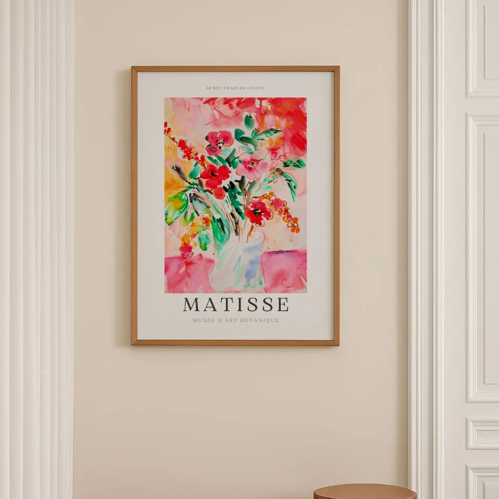 Matisse Rosso Fiori Poster
