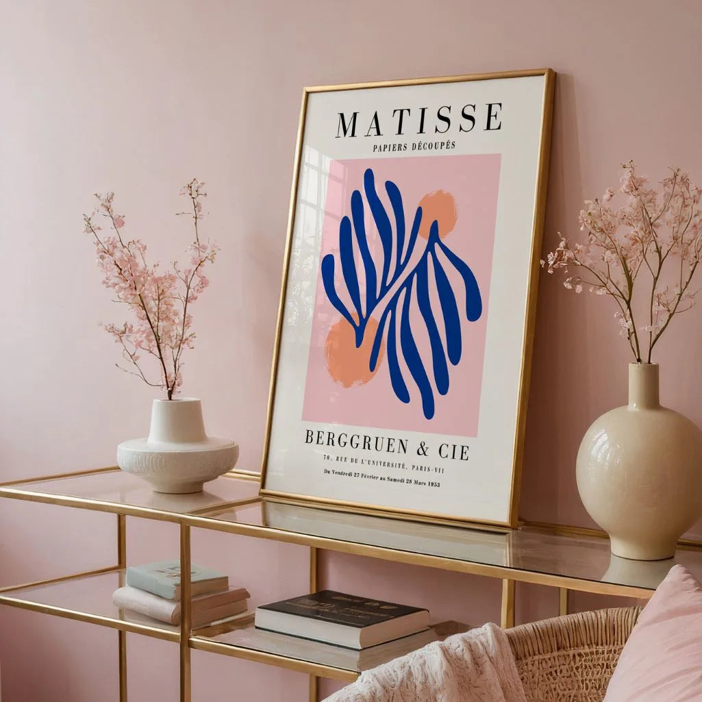 Matisse Blu Botanico Poster