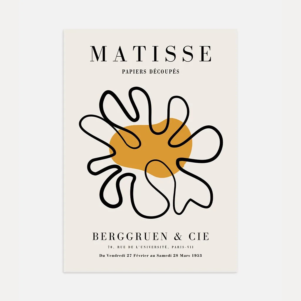Henri Matisse – Poster a Ritagli Senape