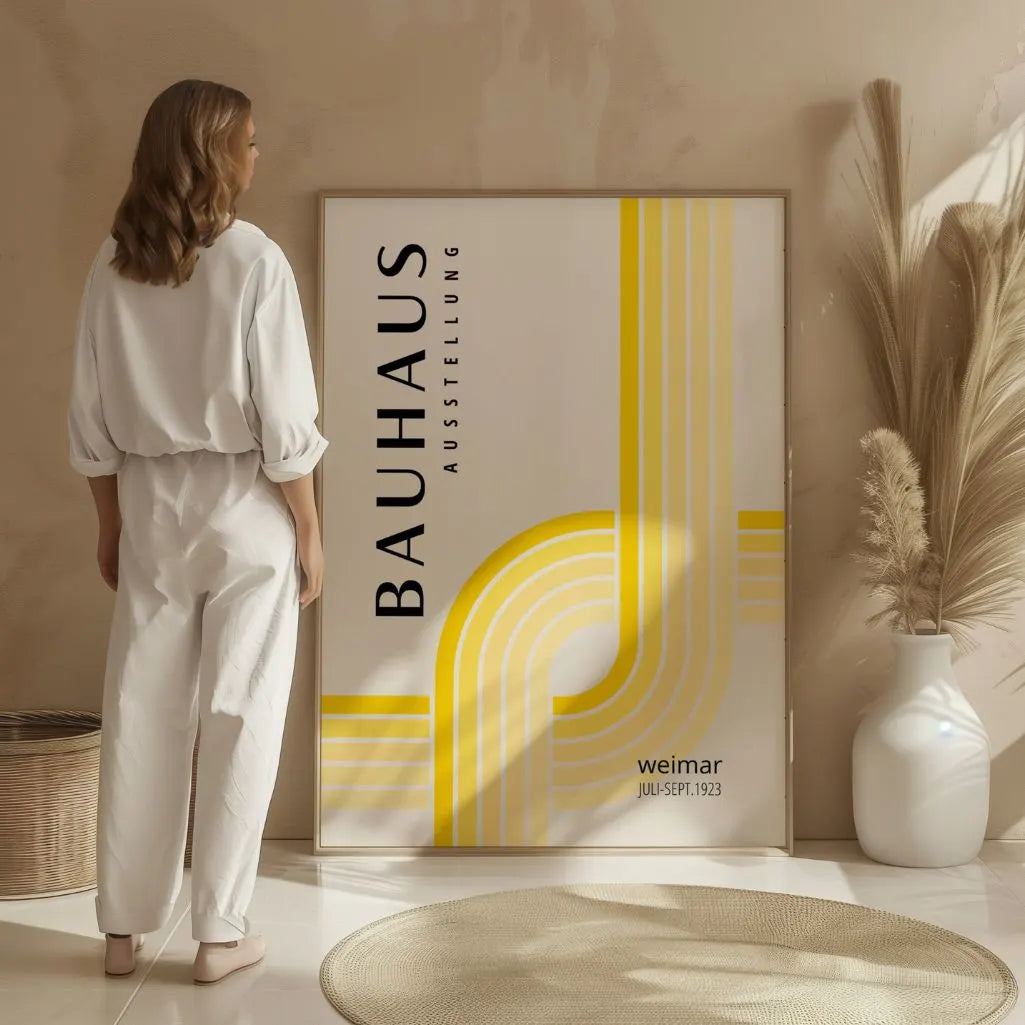 Bauhaus Giallo Luminoso Poster