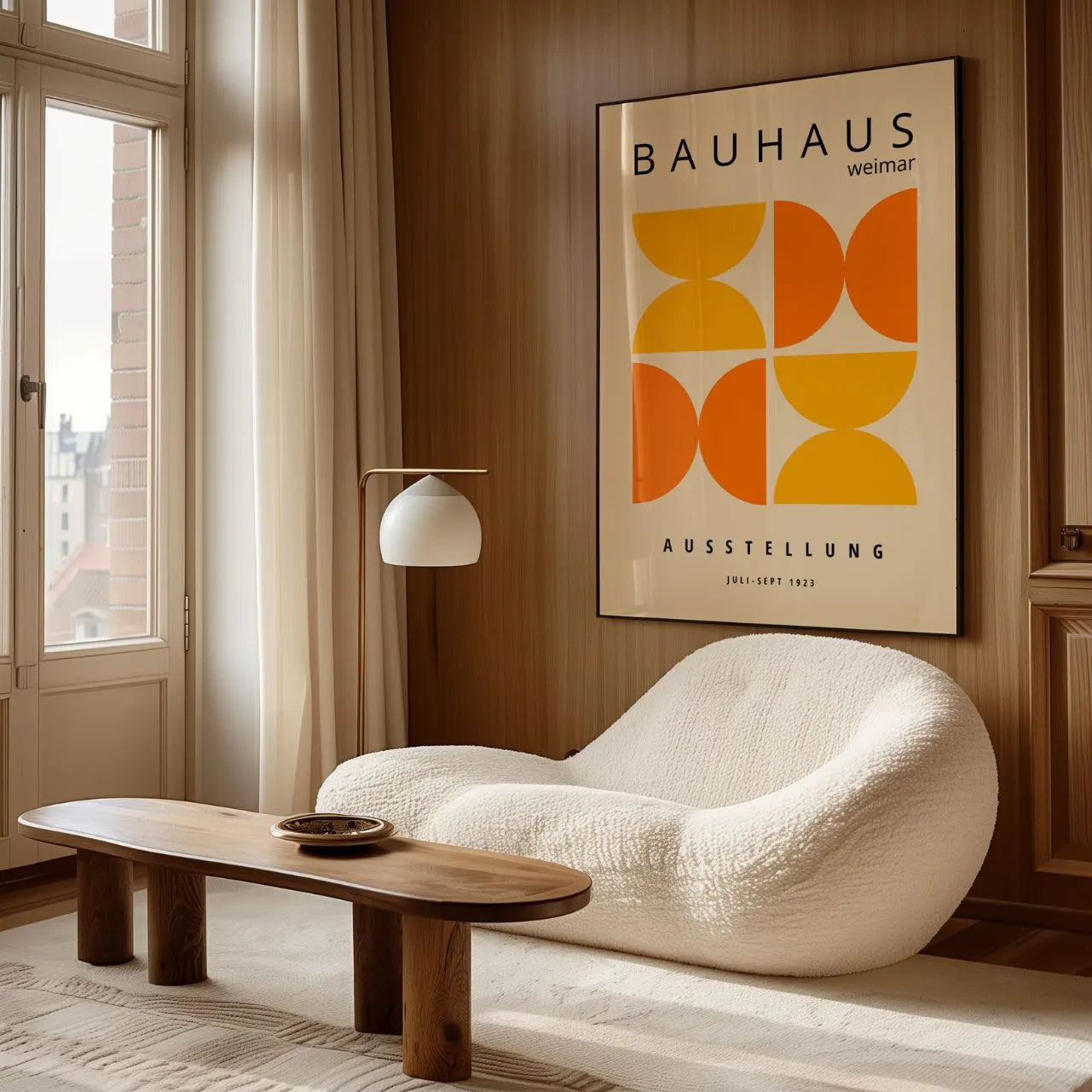 Bauhaus Arancio Luminoso Poster