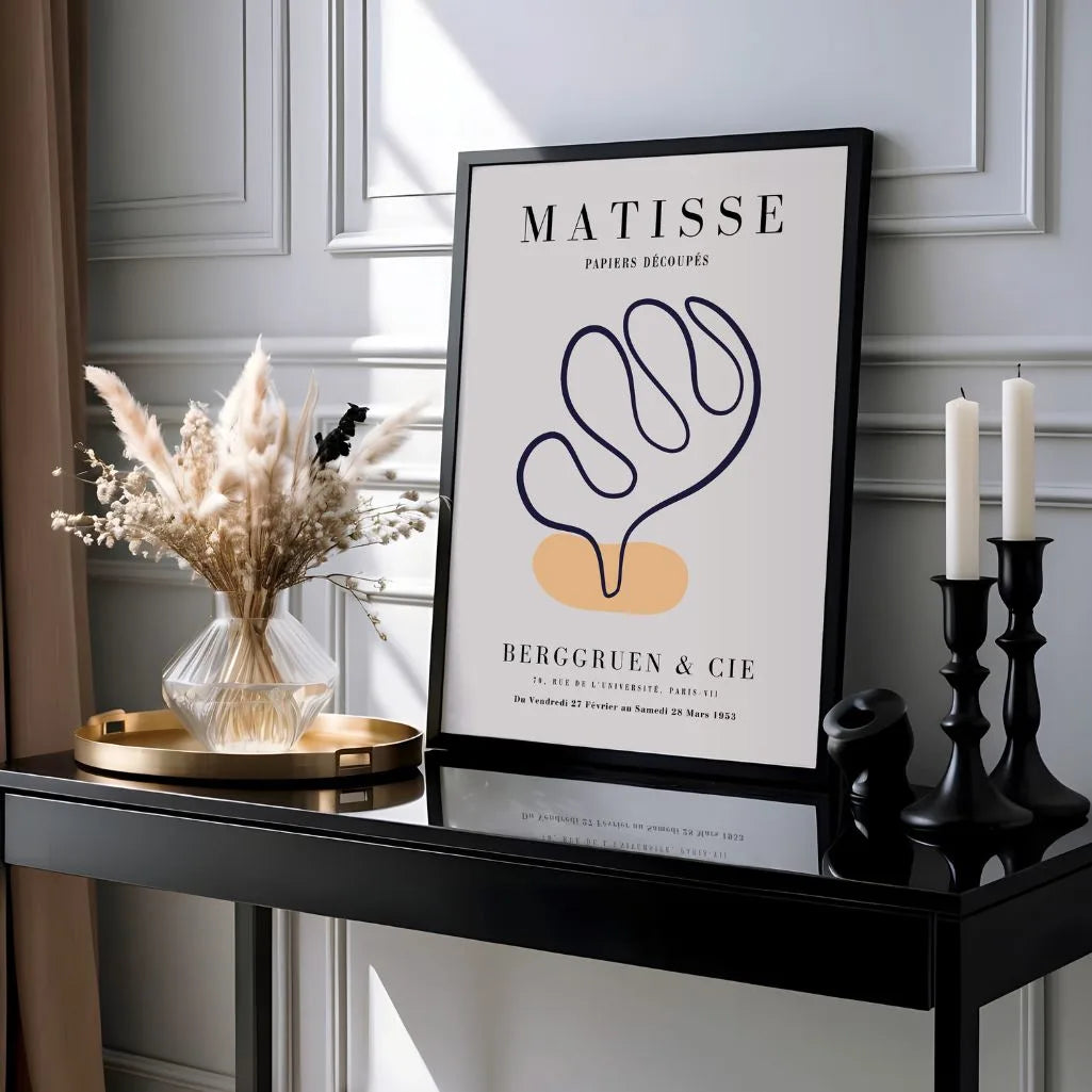 Poster Matisse Accento Arancione Blu