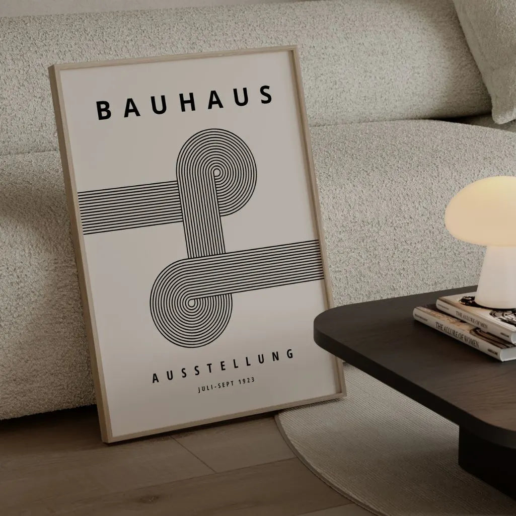 Bauhaus Simmetria Lineare Poster