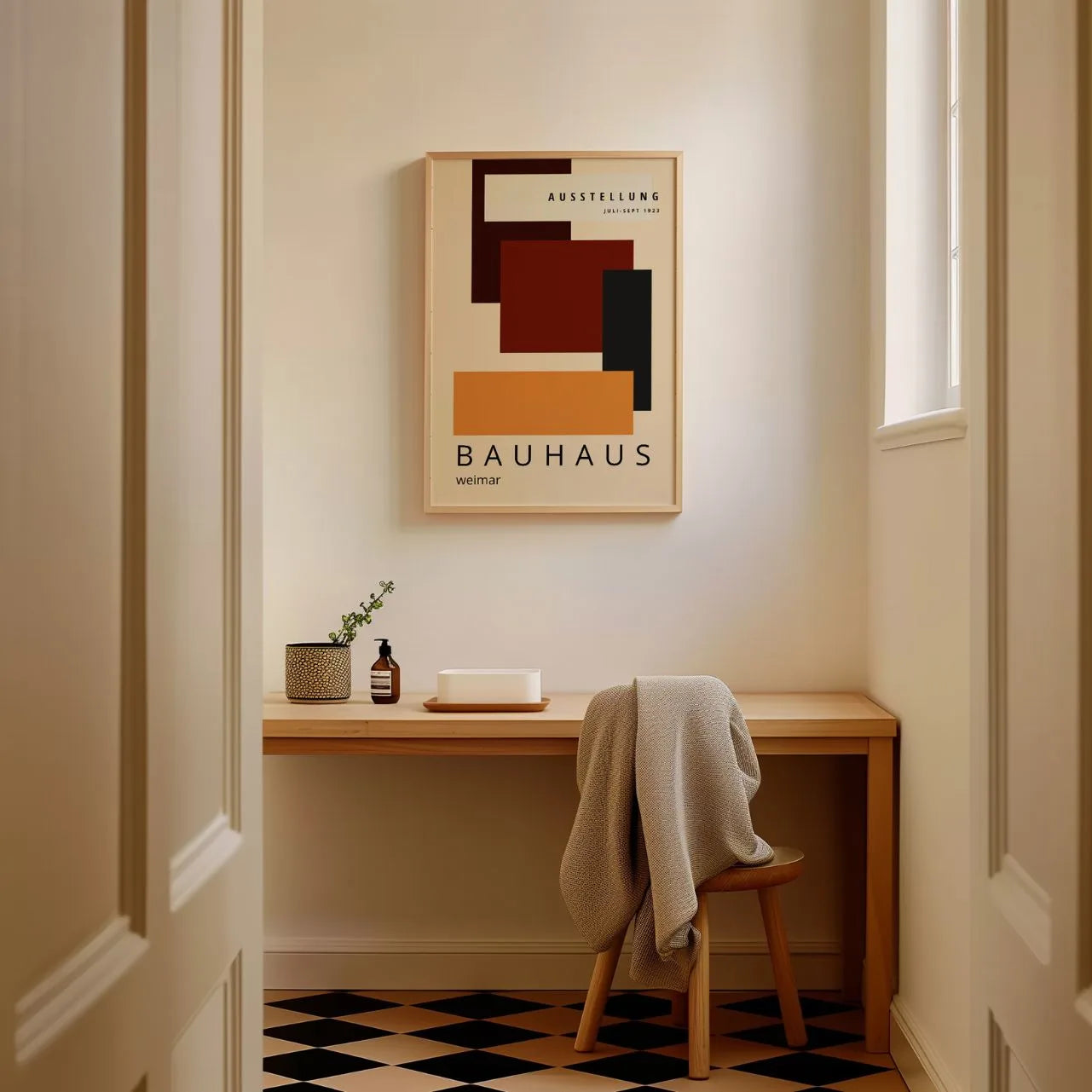 Bauhaus Arancio Profondità Poster