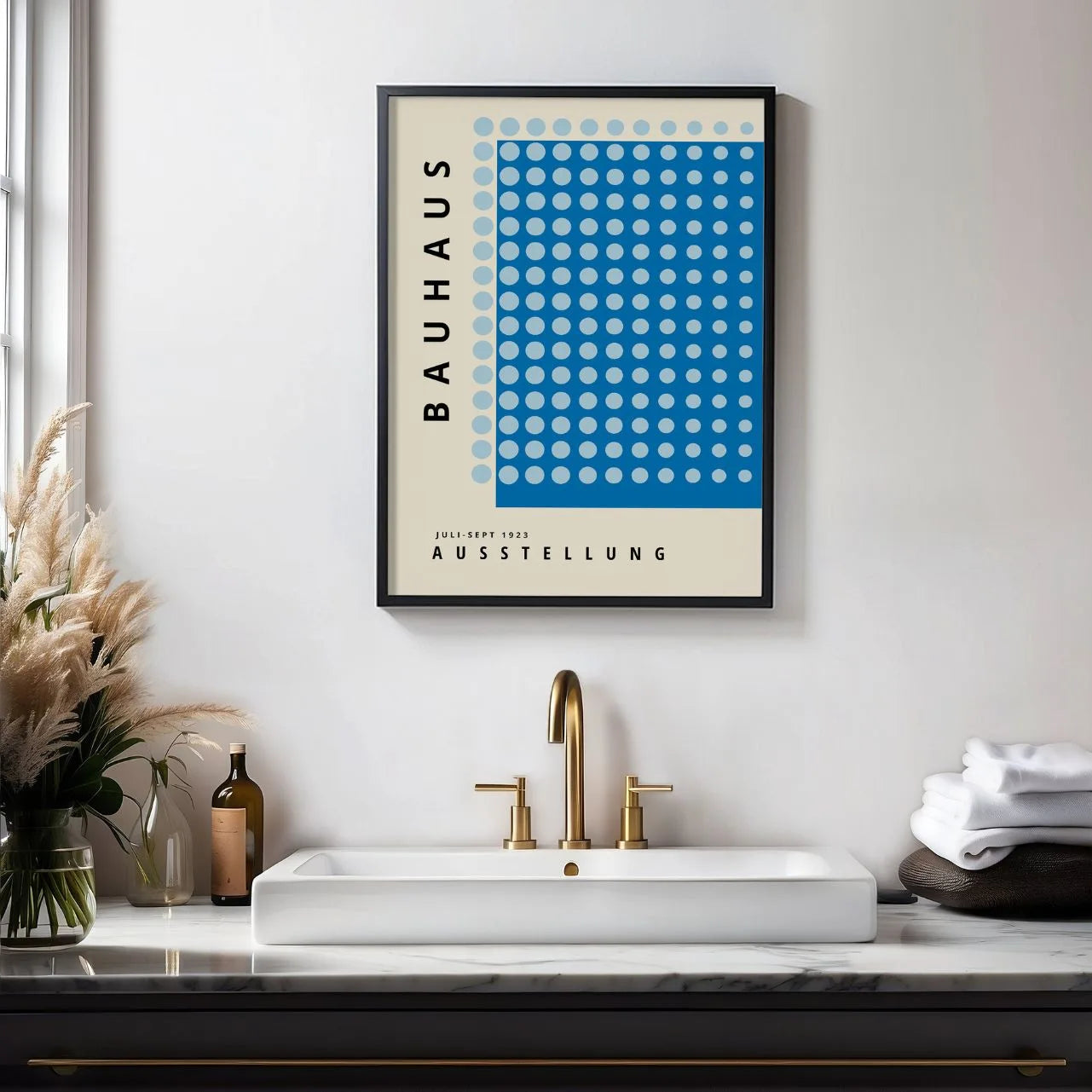 Bauhaus Blu Armonia Poster
