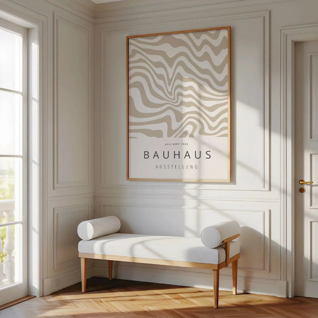 Bauhaus Onde Morbide Poster