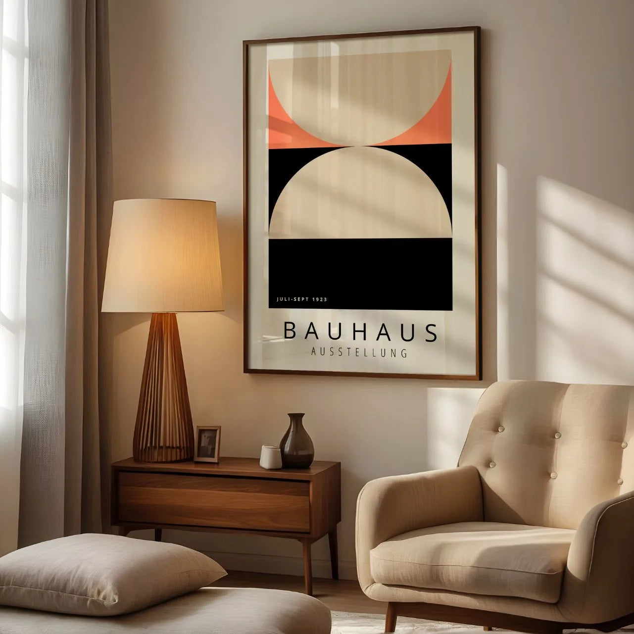 Bauhaus Beige Accento Poster