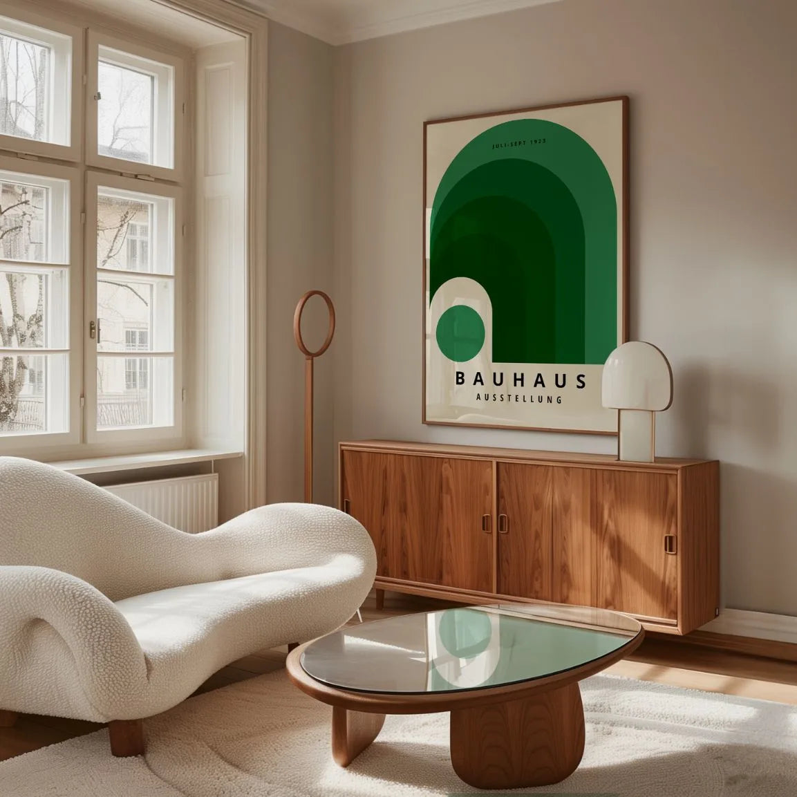 Poster Bauhaus Arcobaleno Verde