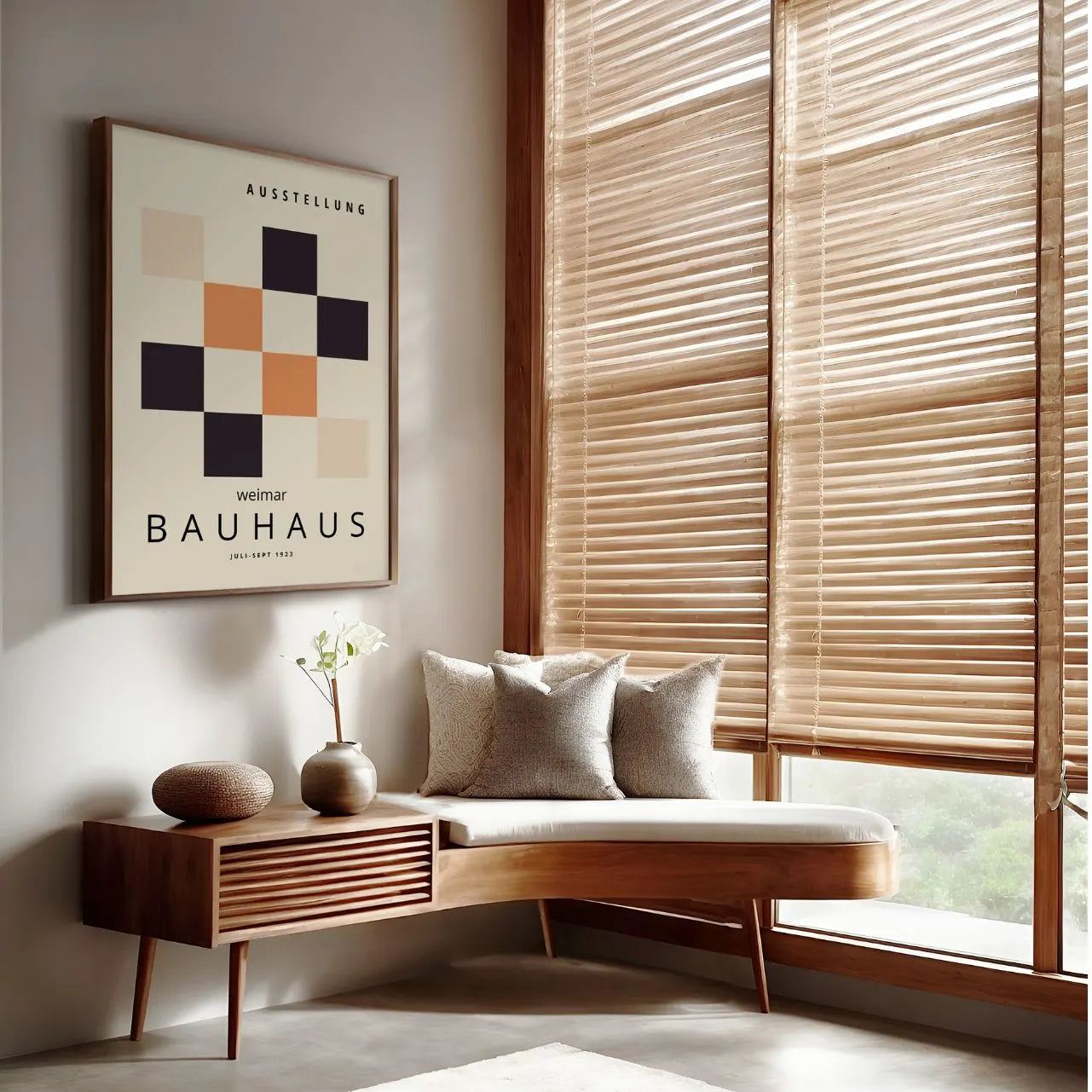 Bauhaus Quadrati Griglia Poster