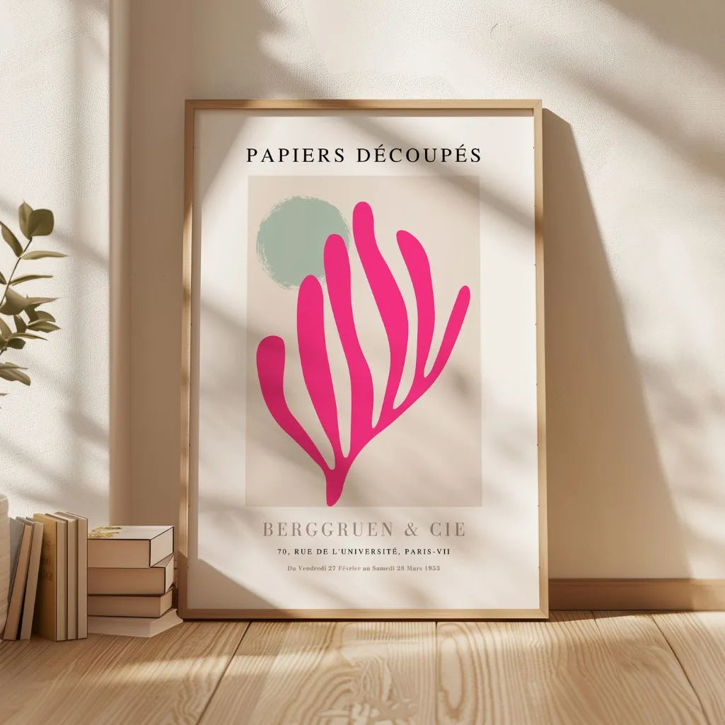Matisse Fucsia Beige Poster