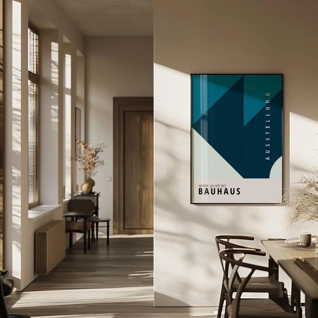 Bauhaus Blu Profondo Poster
