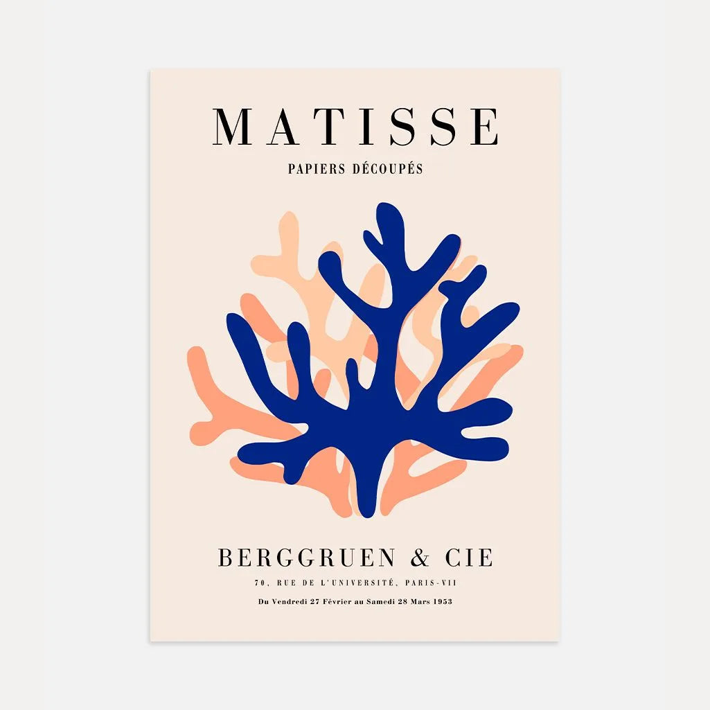 Matisse Blu Arancione Poster