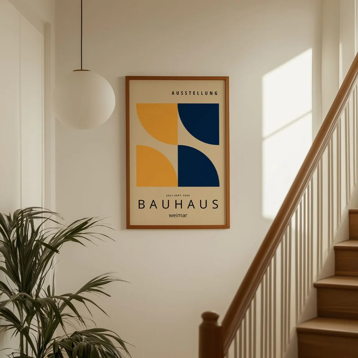 Bauhaus Giallo Blu Notte Poster
