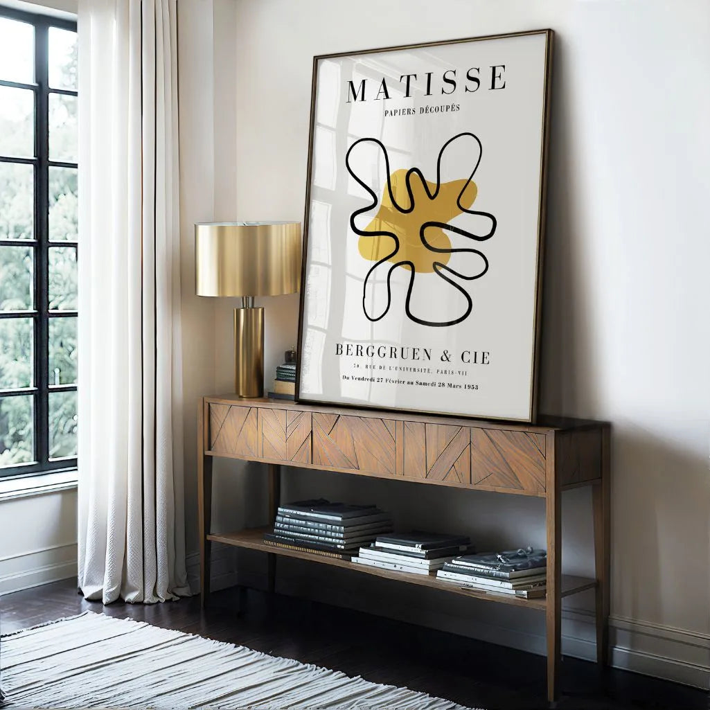Poster Matisse Accento Senape Minimalista