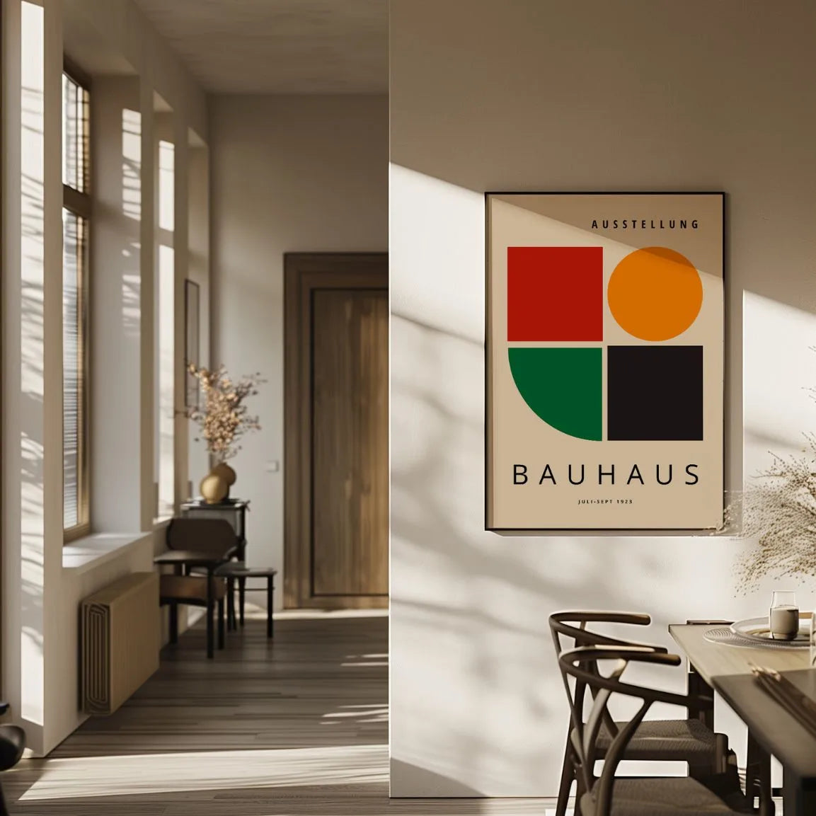 Bauhaus Verde Equilibrio Poster