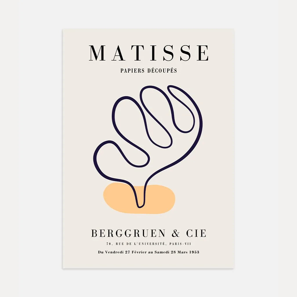 Poster Matisse Accento Arancione Blu