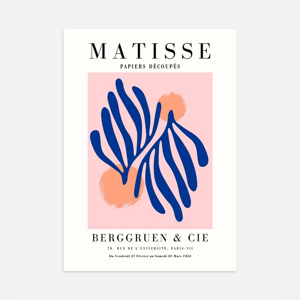 Matisse Blu Botanico Poster
