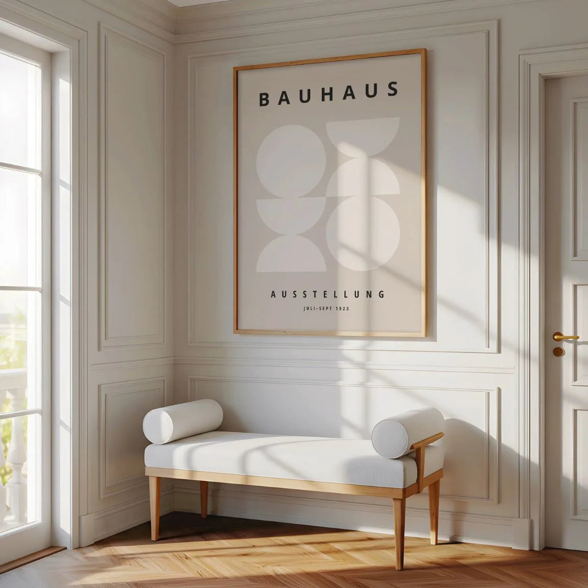 Poster Bauhaus Beige