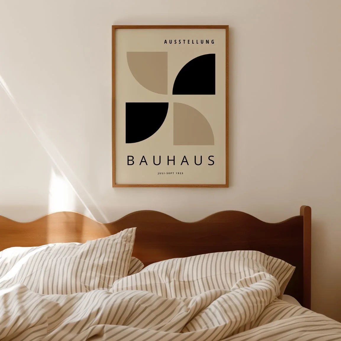 Bauhaus Nero Beige Poster