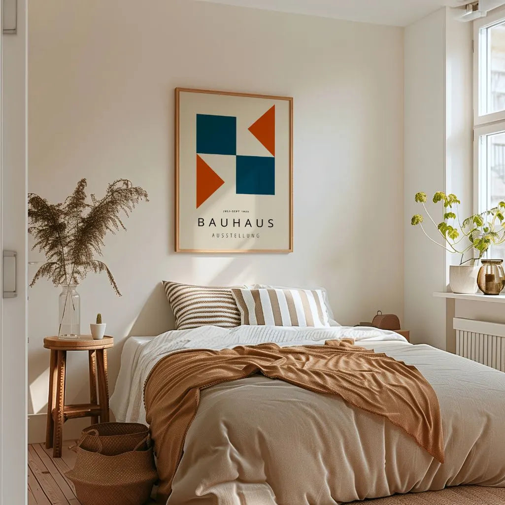 Bauhaus Contrasto Blu Poster