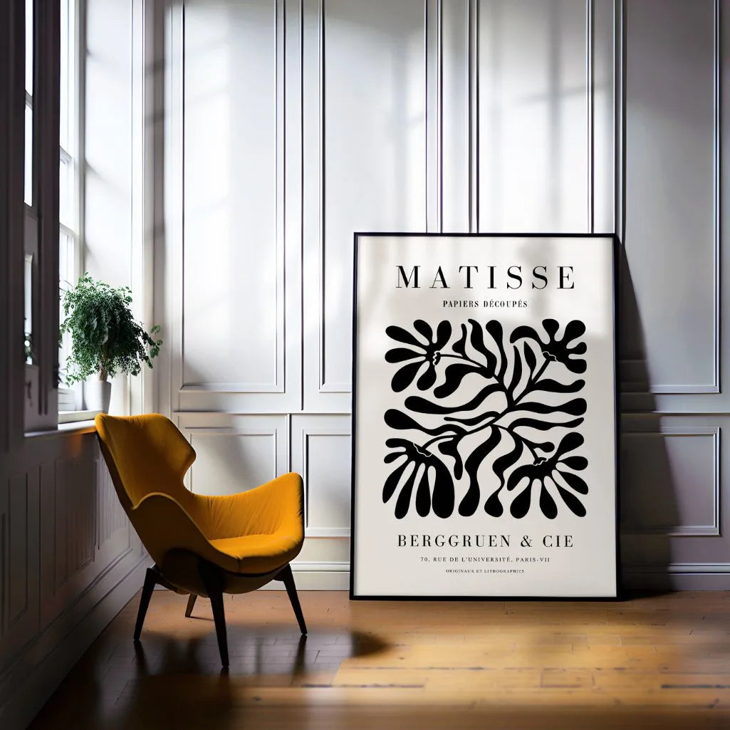 Henri Matisse – Poster Floreale Nero