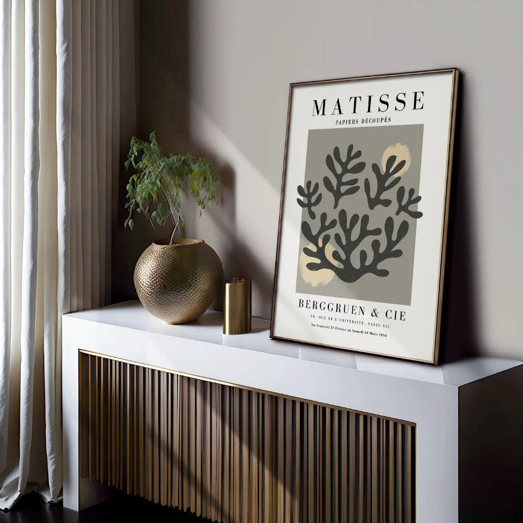 Poster Matisse Coralli Grigi
