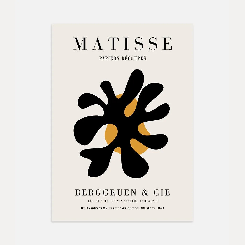 Poster Matisse Astrazione Nera