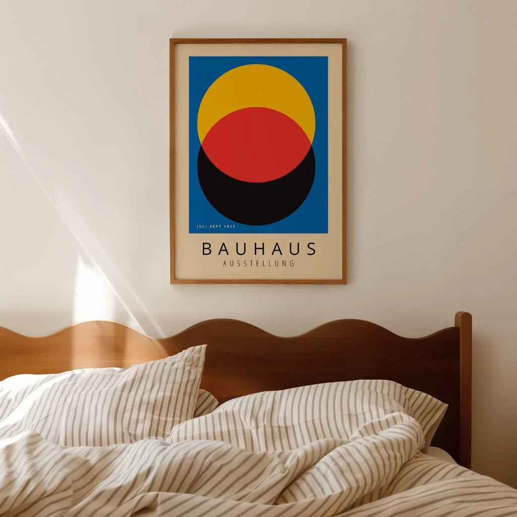 Bauhaus Blu Deciso Poster