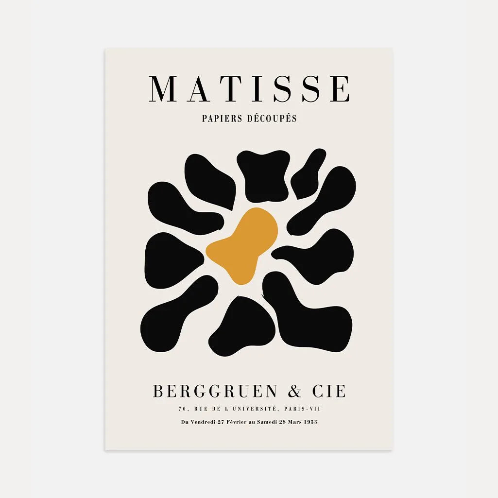 Poster Matisse Nero Senape Forme