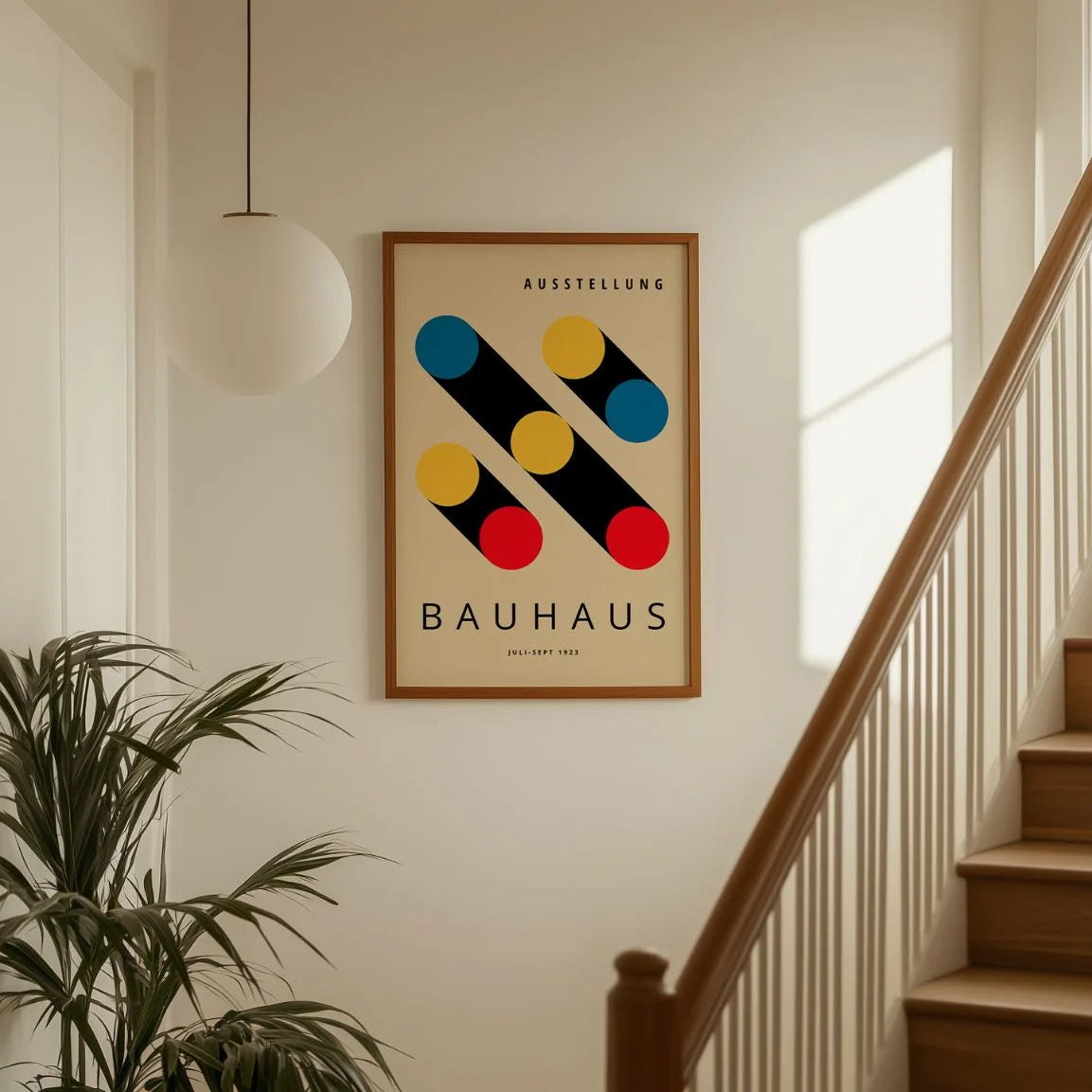 Bauhaus Ombre Cerchi Poster