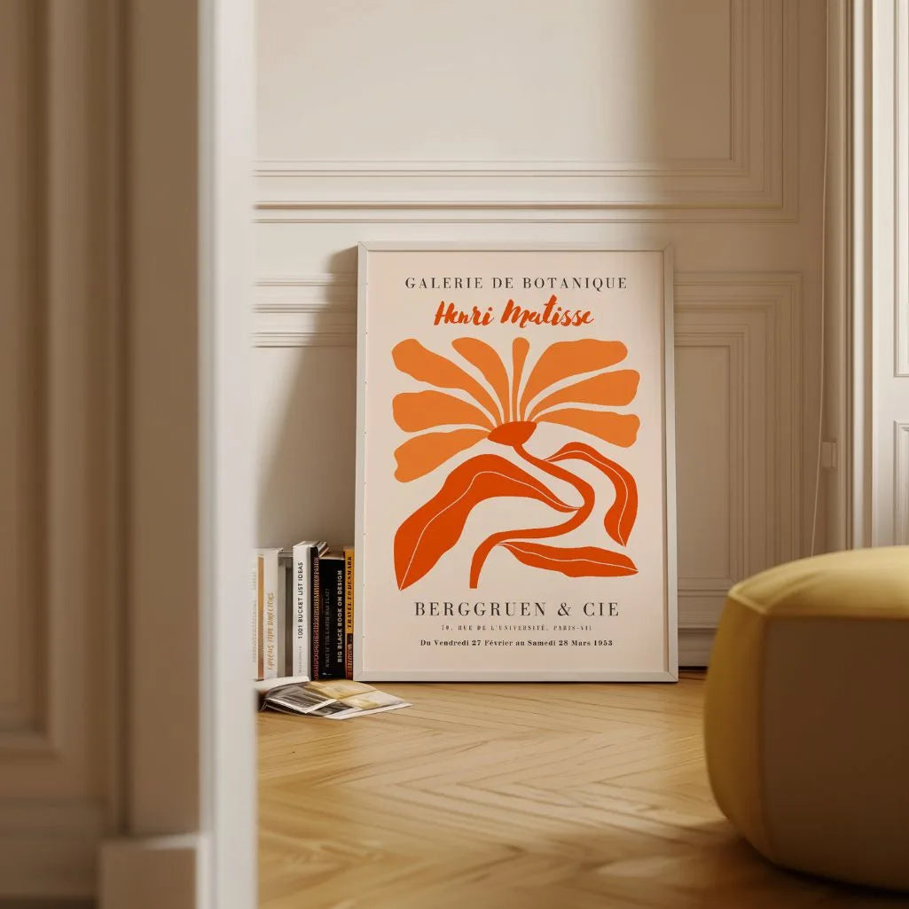 Matisse Arancione Fiore Poster