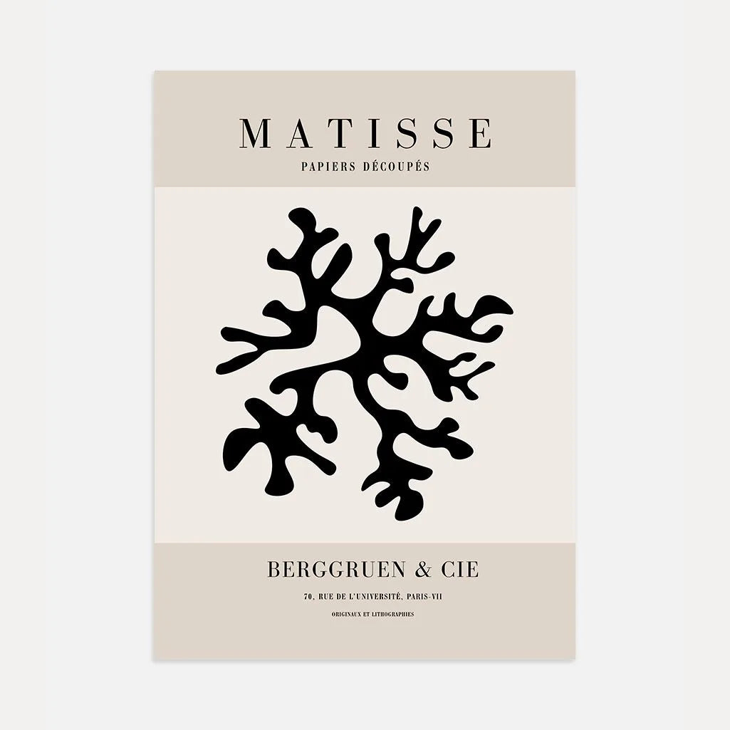 Poster Matisse Corallo Nero