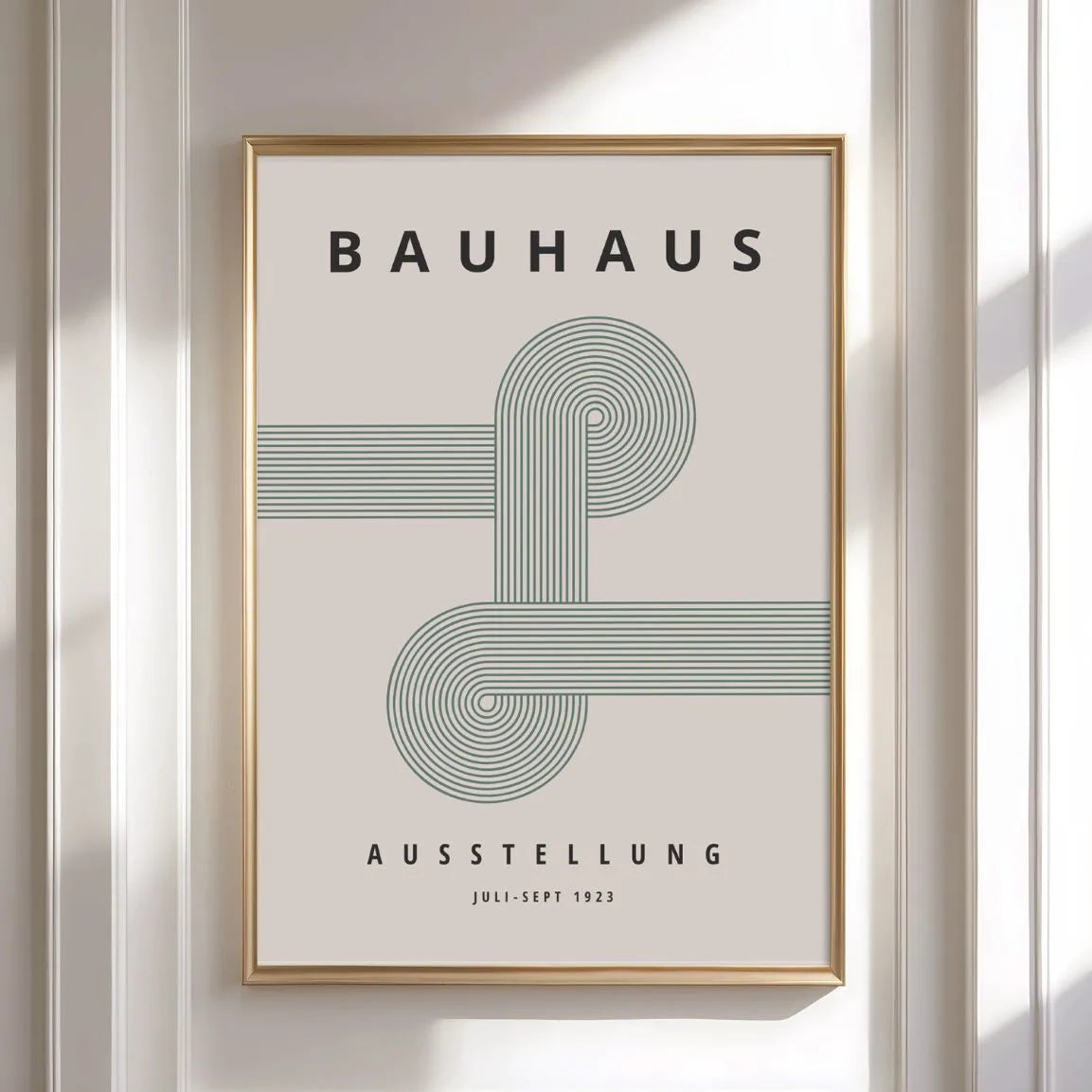 Bauhaus Intersezione Linee Verdi Poster