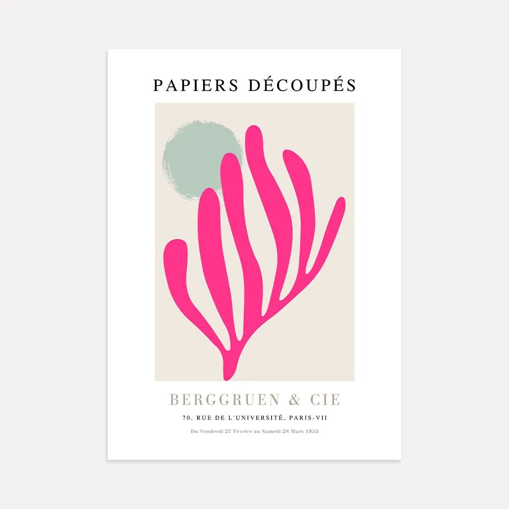 Matisse Fucsia Beige Poster