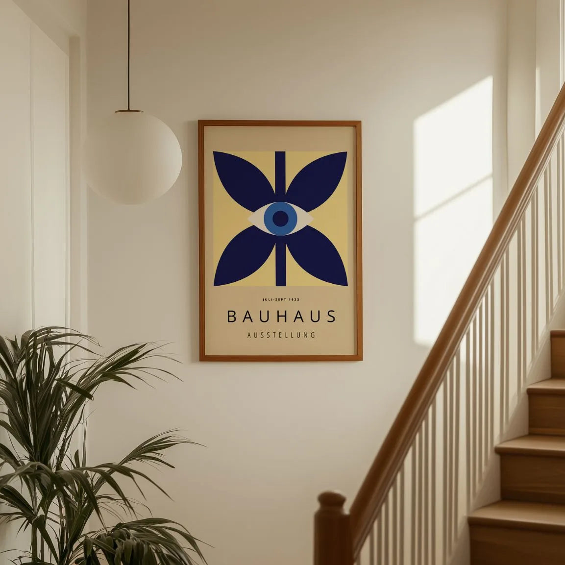 Bauhaus Occhio Blu Poster