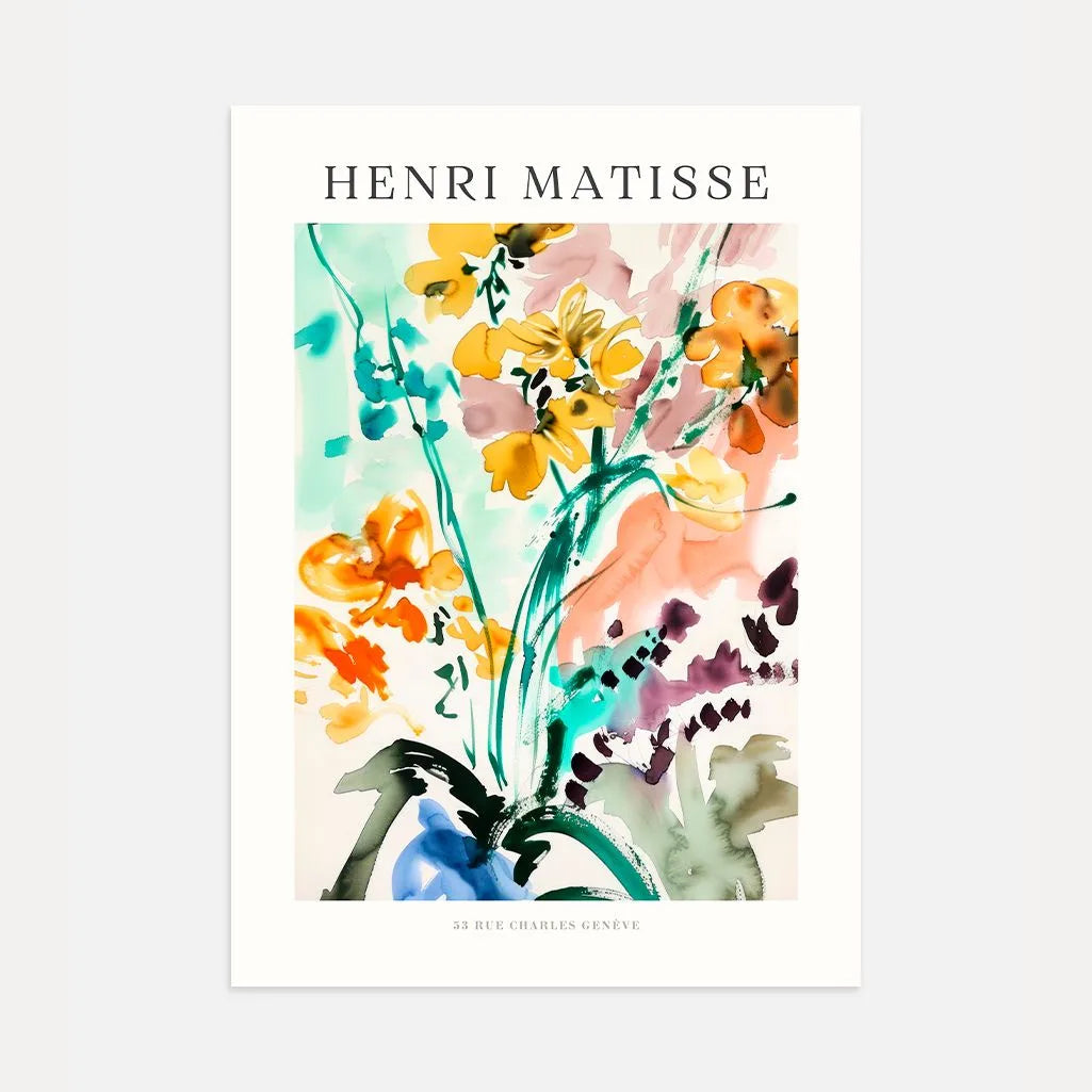 Matisse Bouquet Acquerello Poster