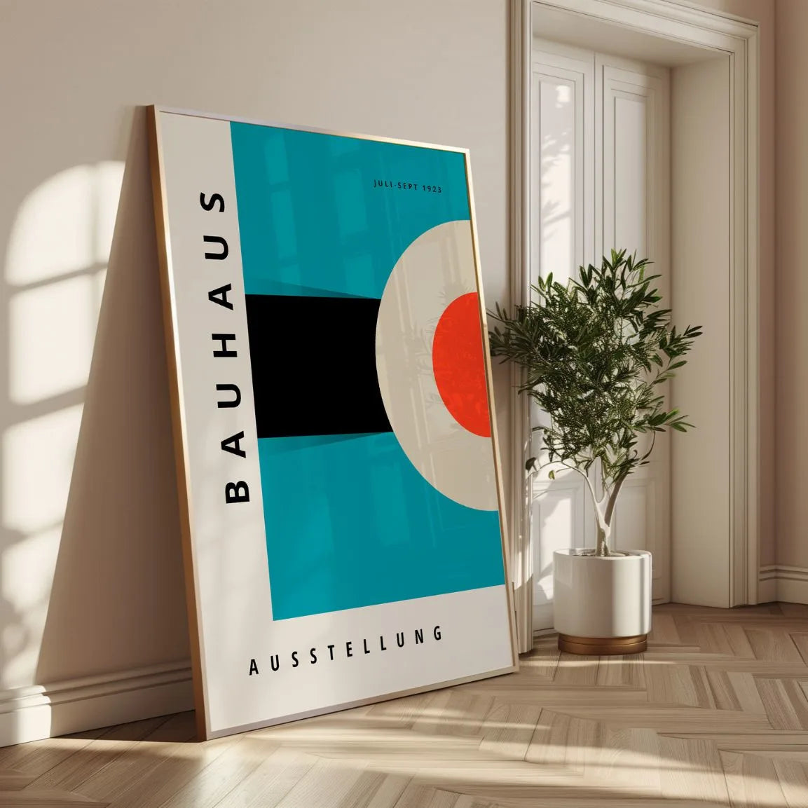 Poster Bauhaus Azzurro Cielo