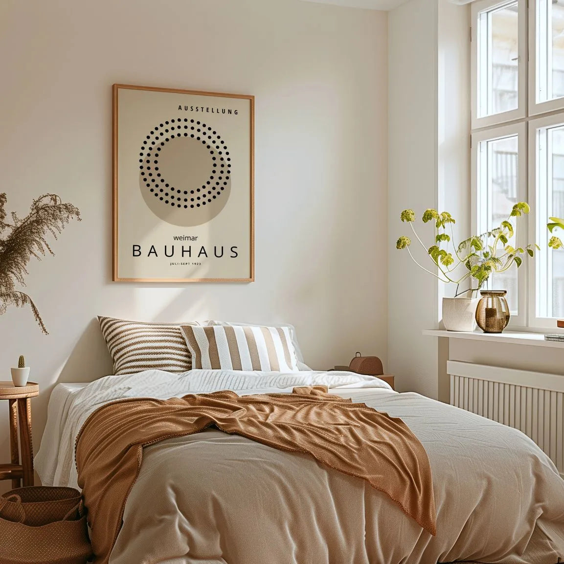 Poster Cerchi Bauhaus Beige