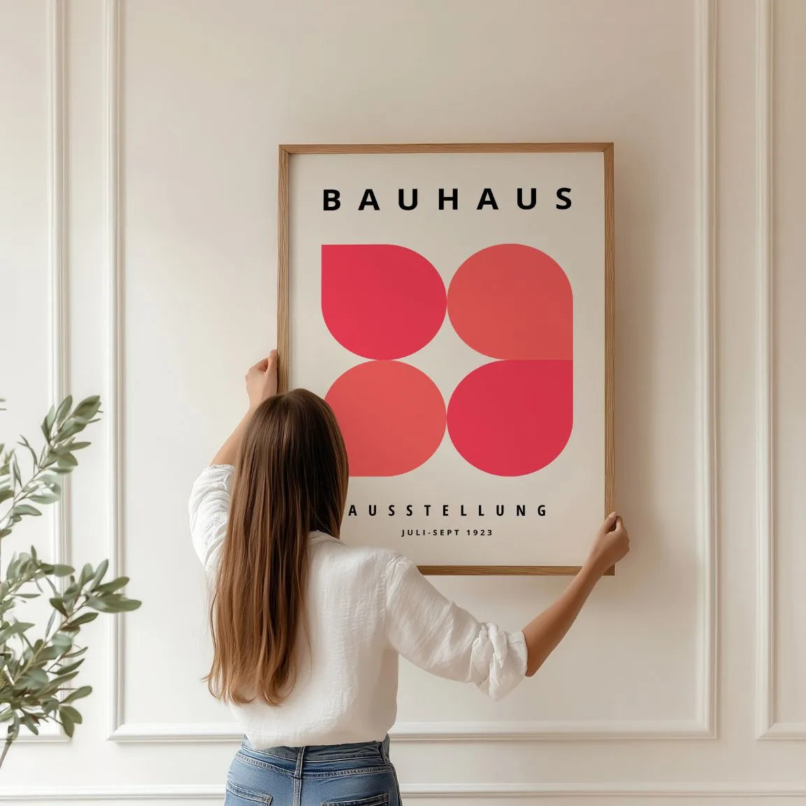 Bauhaus Forme Rosse Poster