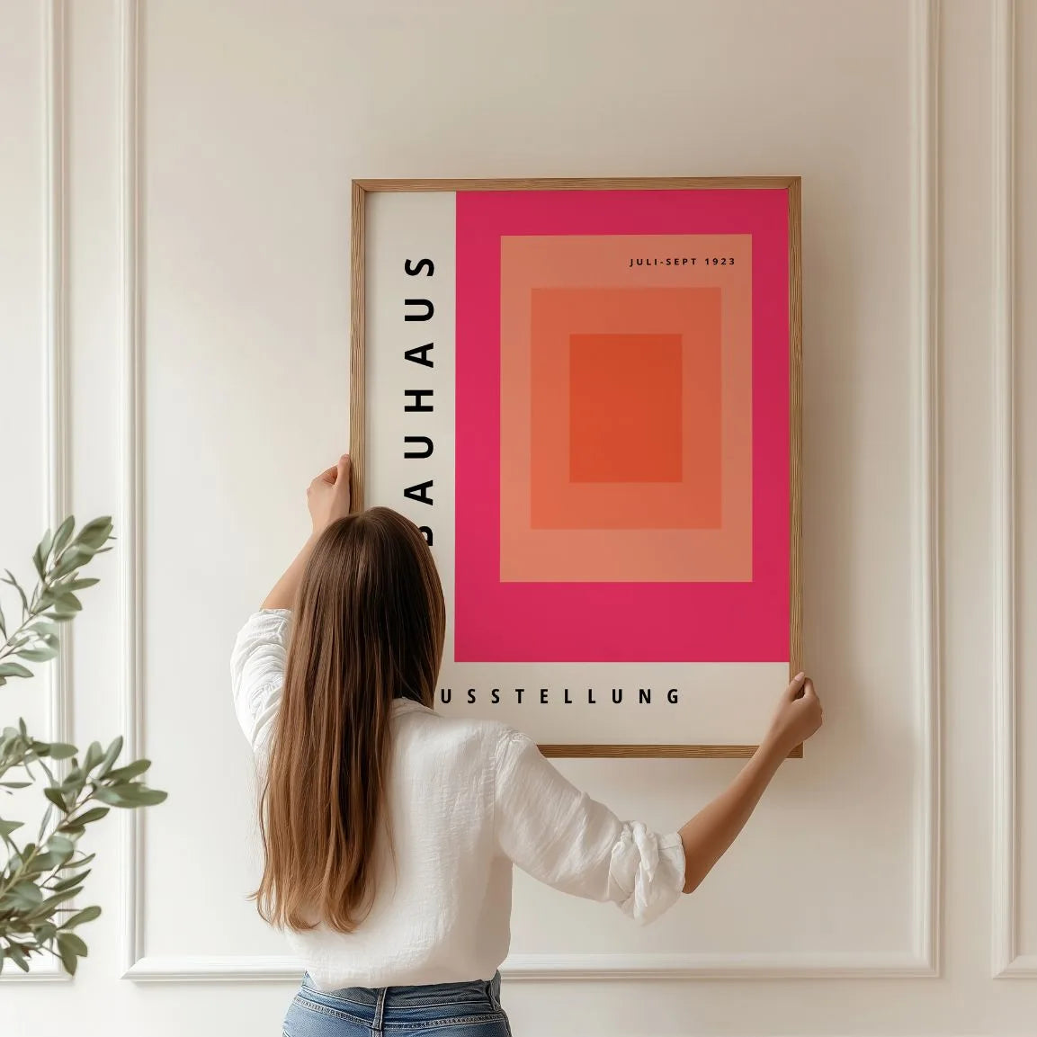 Bauhaus Sfumatura Rosa Poster