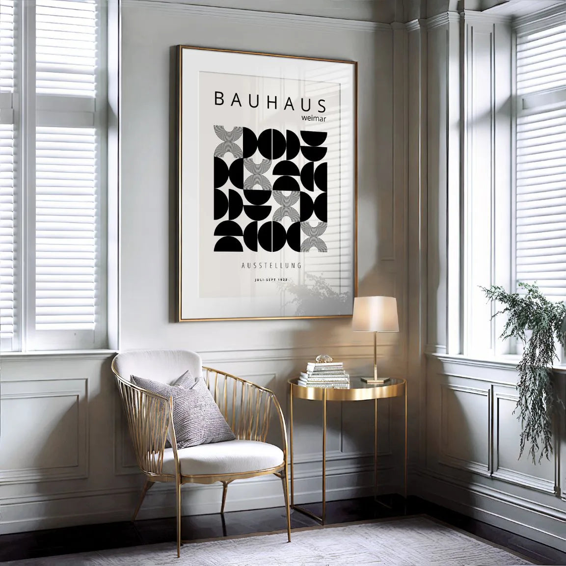 Poster Bauhaus Emisferi Geometria