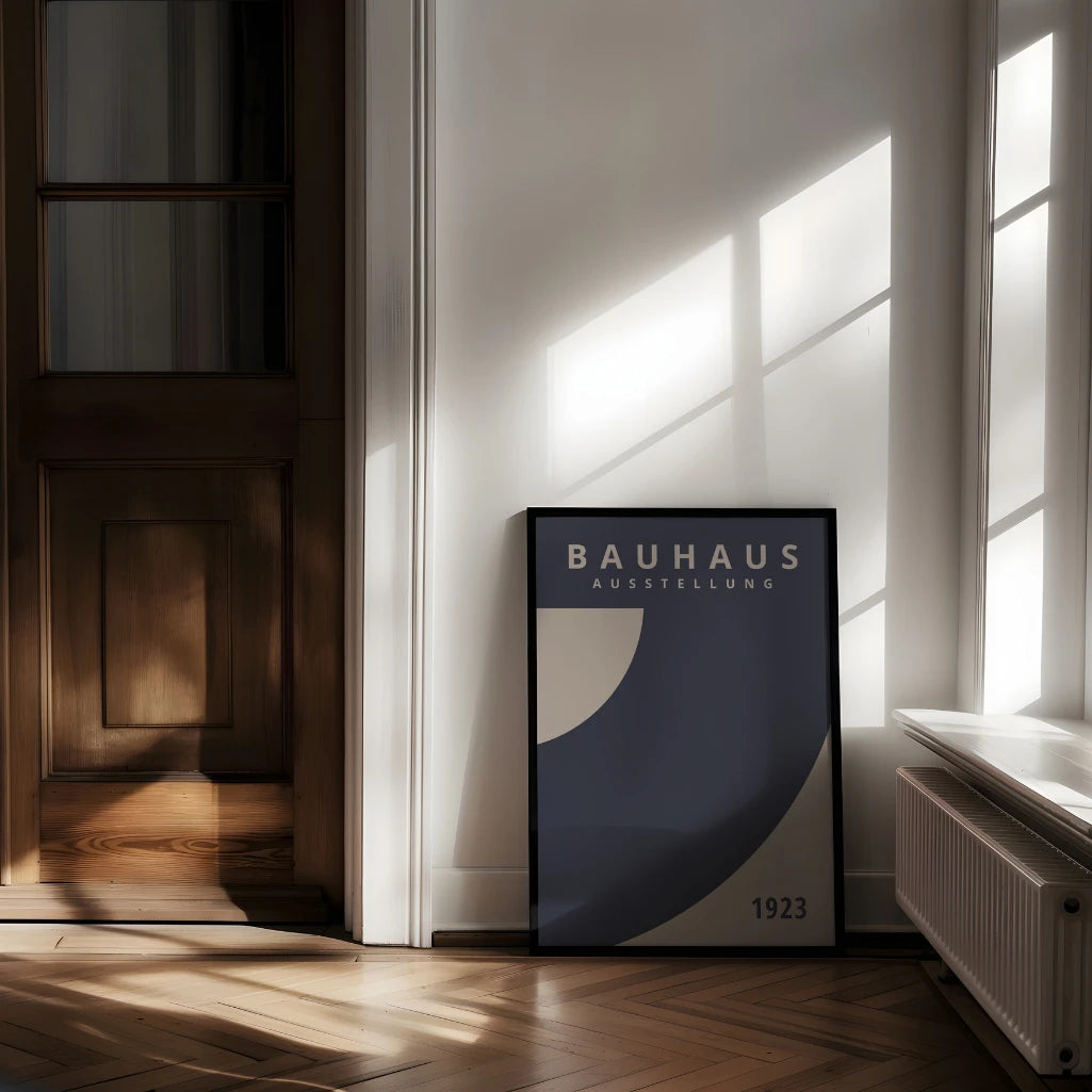 Poster Bauhaus Spruzzo Blu