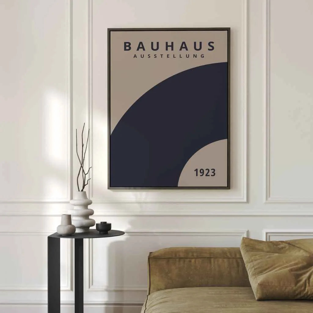 Poster Bauhaus Rotazione Blu