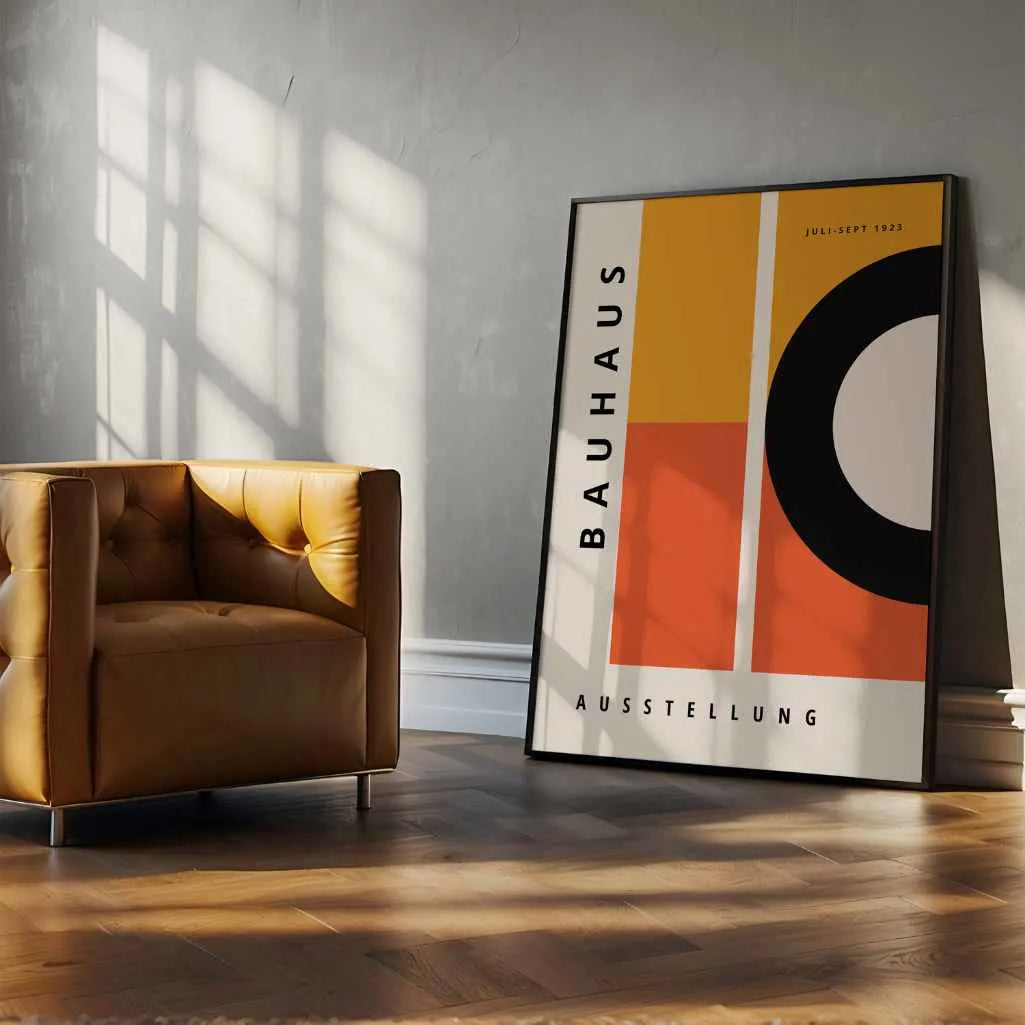 Bauhaus Arancio Equilibrio Poster